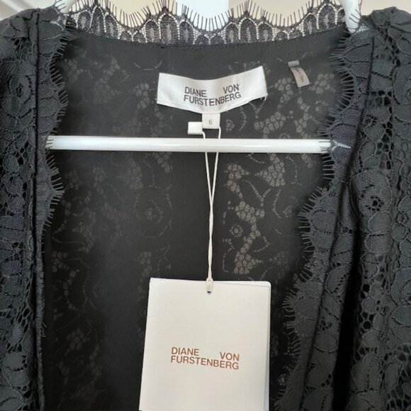 Diane von Furstenberg Julian Two Lace Wrap Dress - NWT! - Picture 1 of 5